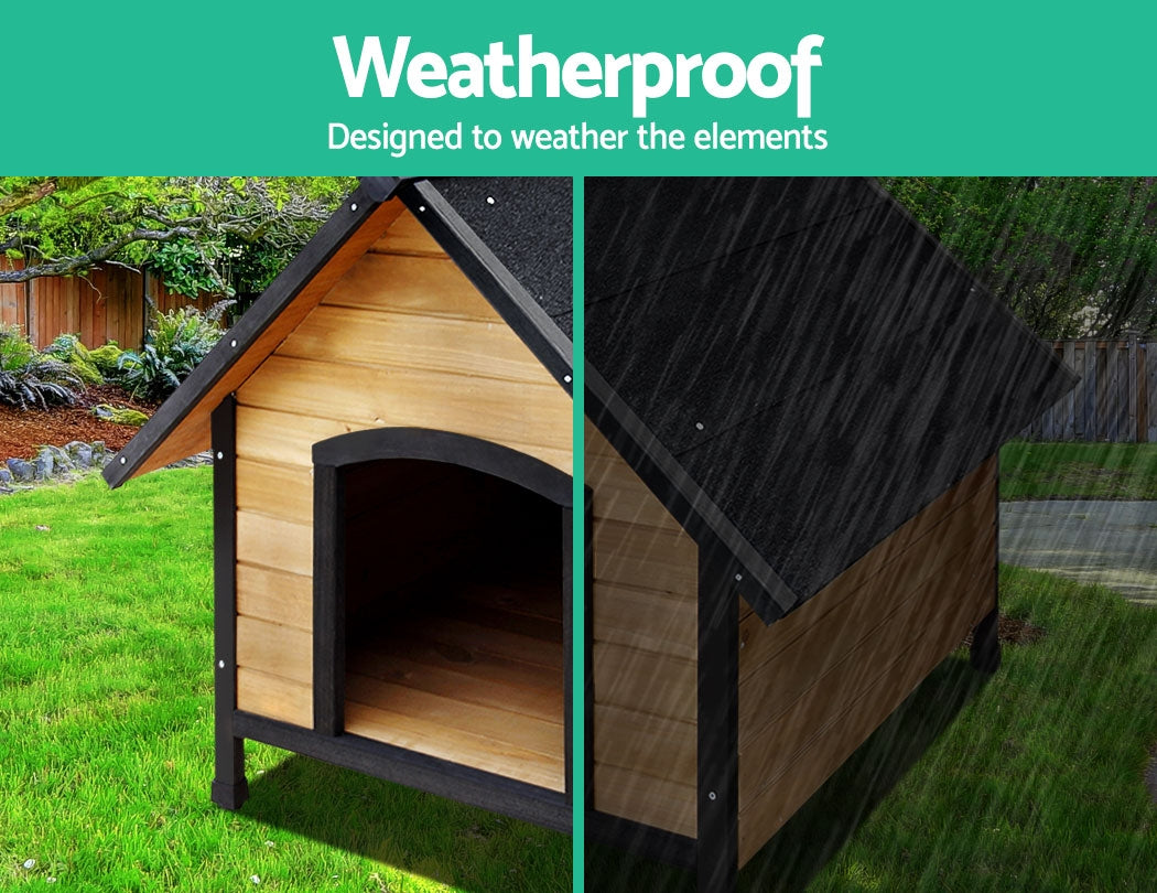 Marlook Dog Kennel Extra Large Wooden Outdoor House Pet Puppy House XL Crate Cabin Waterproof