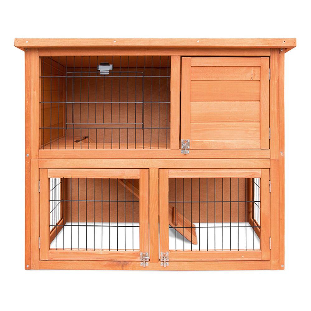 Marlook Chicken Coop 88cm x 40cm x 76cm Rabbit Hutch Large House Run Wooden Cage Outdoor