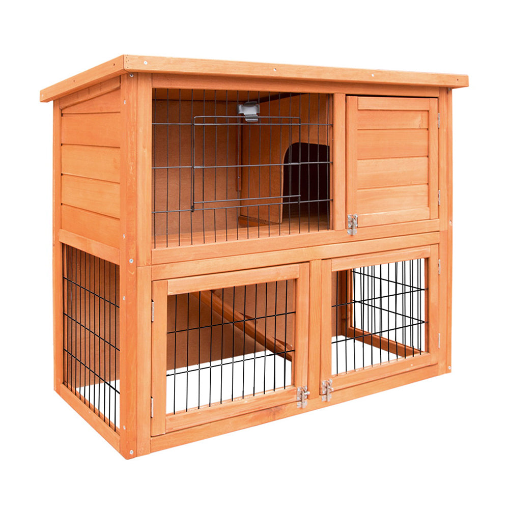 Marlook Chicken Coop 88cm x 40cm x 76cm Rabbit Hutch Large House Run Wooden Cage Outdoor