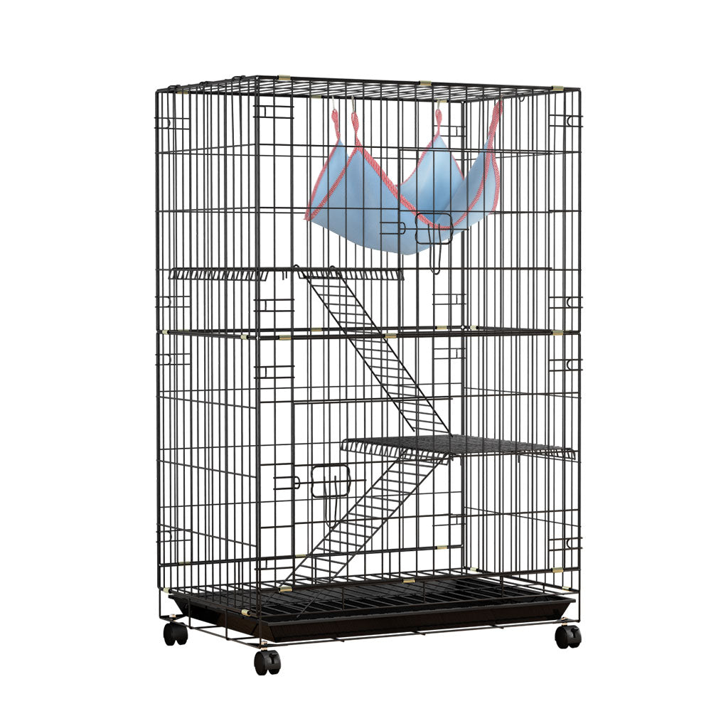 Marlook Rabbit Cage 100cm Hutch 3 Level Indoor Guinea Pig Ferret