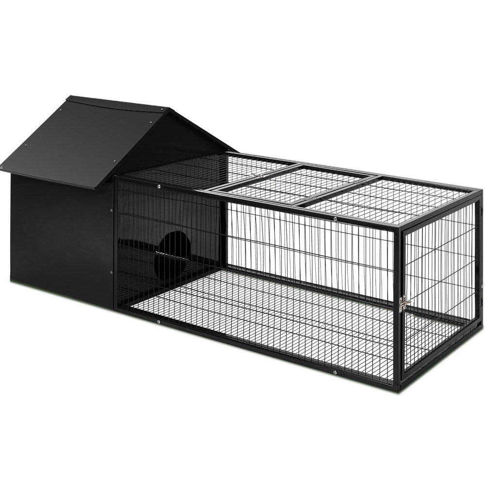 Marlook Rabbit Cage Hutch 162x60cm Enclosure Metal