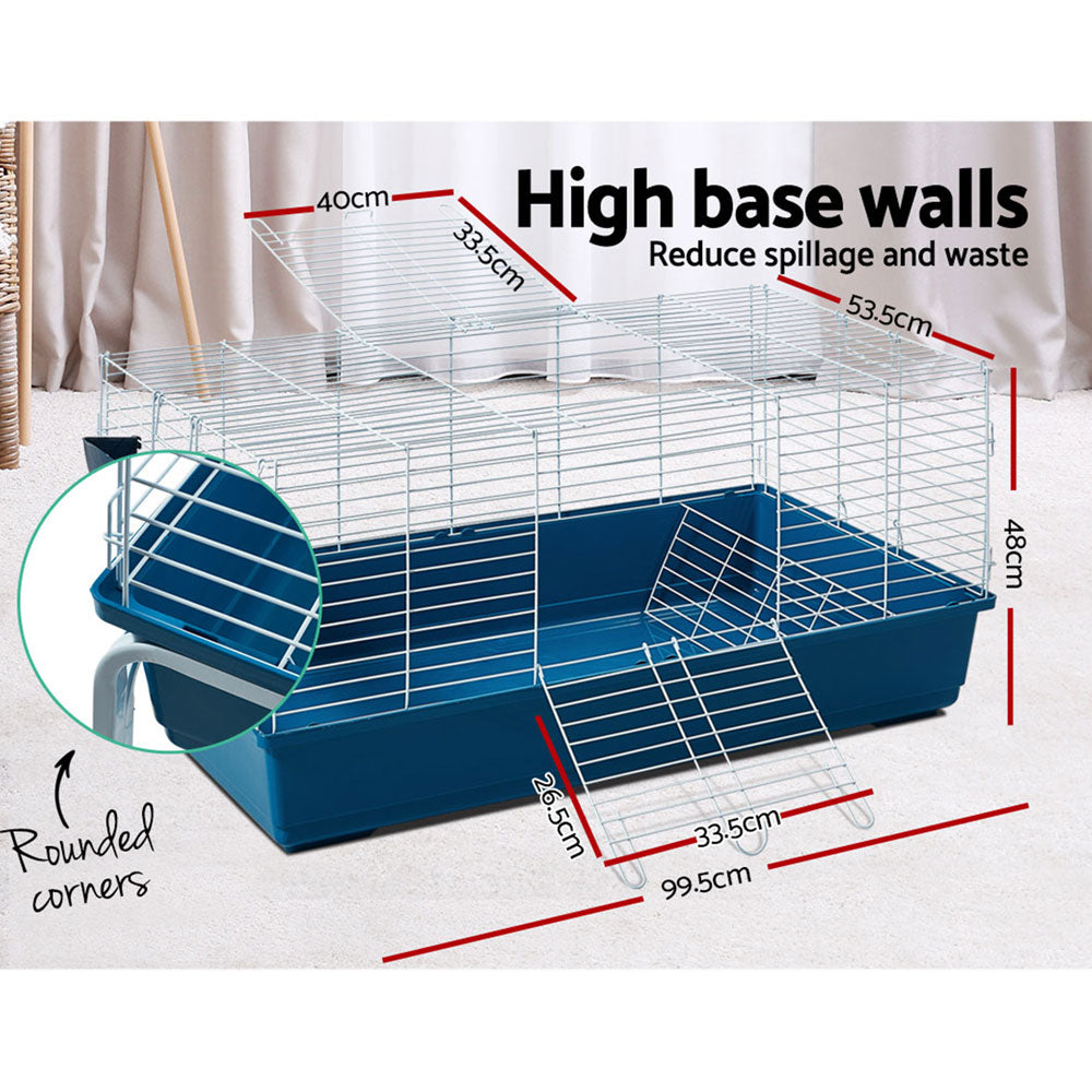 Marlook Rabbit Cage Hutch 106cm Indoor Enclosure Carrier
