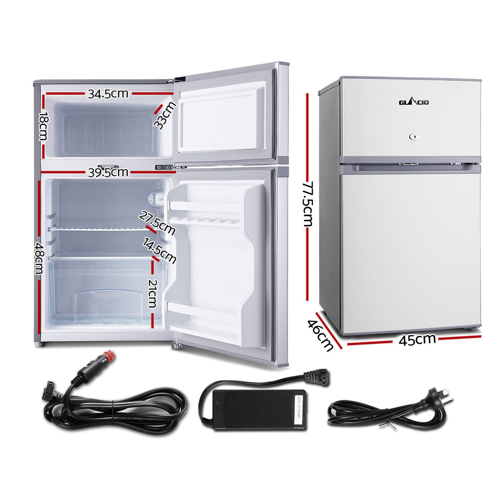 Marlook 65L Portable Fridge Freezer Bar Upright 12V/24V/240V Camping Marlook