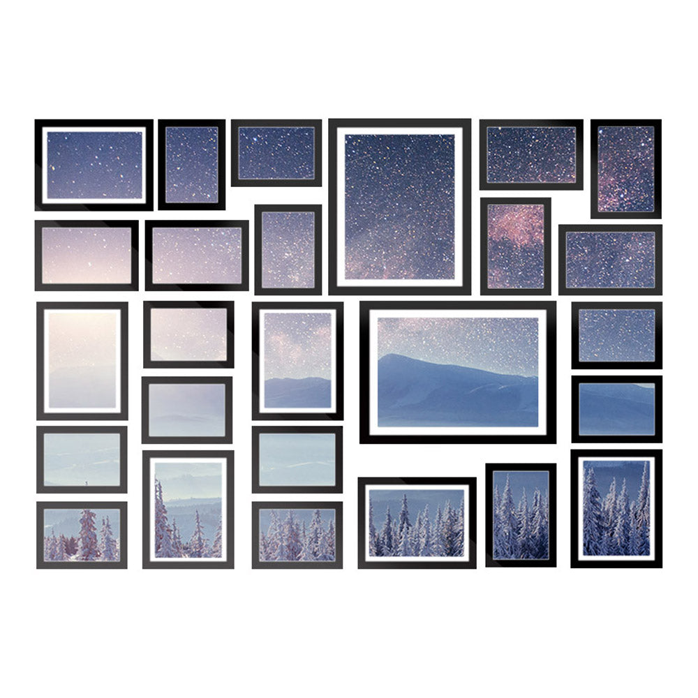 Marlook Photo Frames Art Holder 26PCS 8x10" 5x7" 4x6" 3.5x5" Black