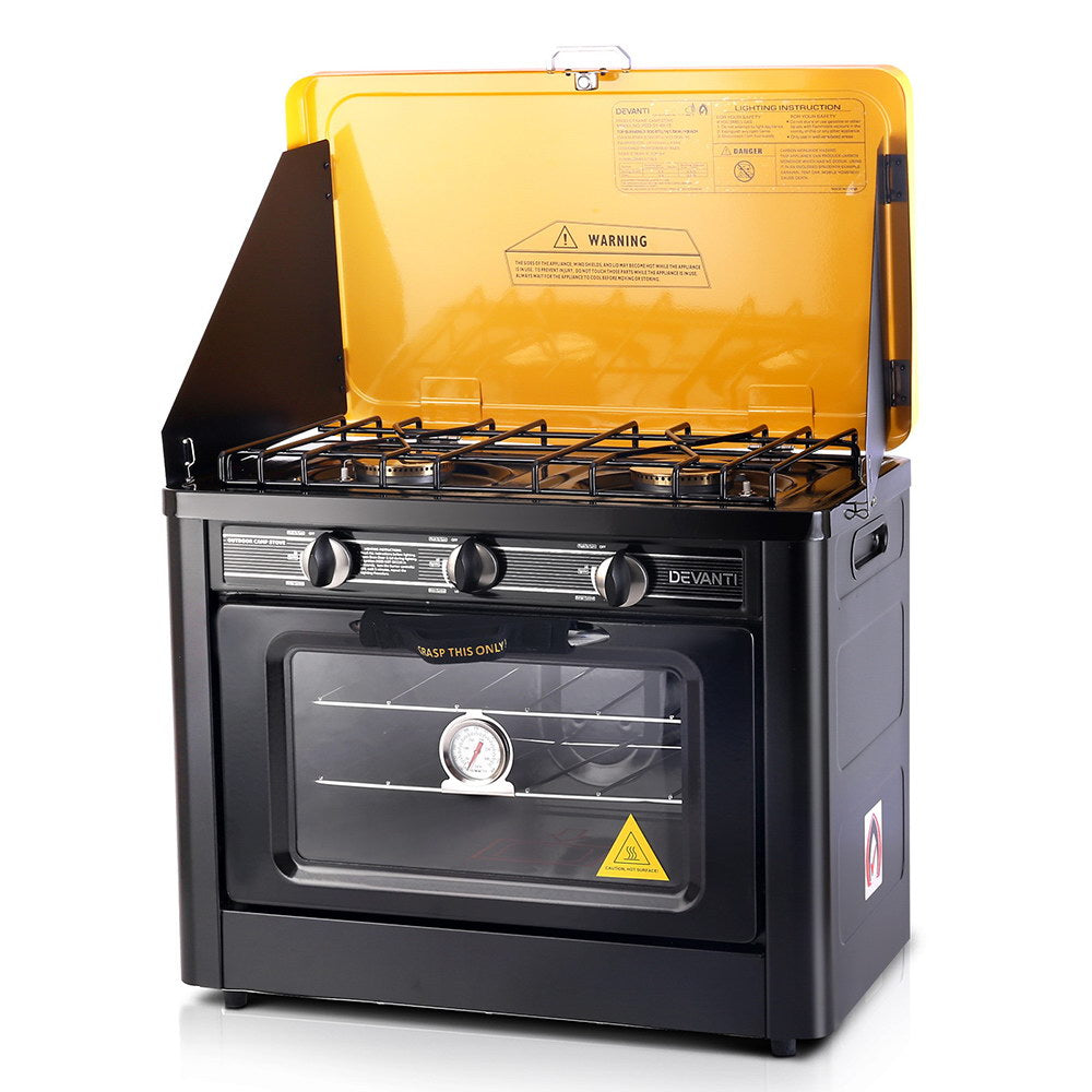 Marlook Portable Gas Oven LPG Black