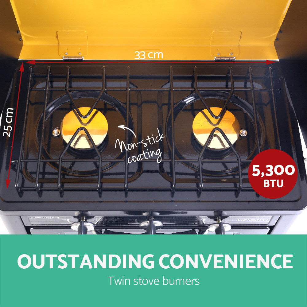 Marlook Portable Gas Oven LPG Black