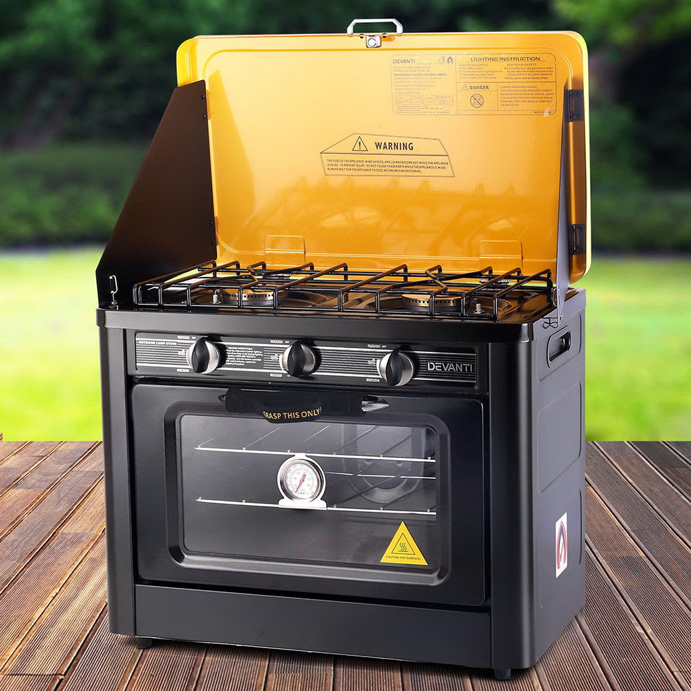 Marlook Portable Gas Oven LPG Black