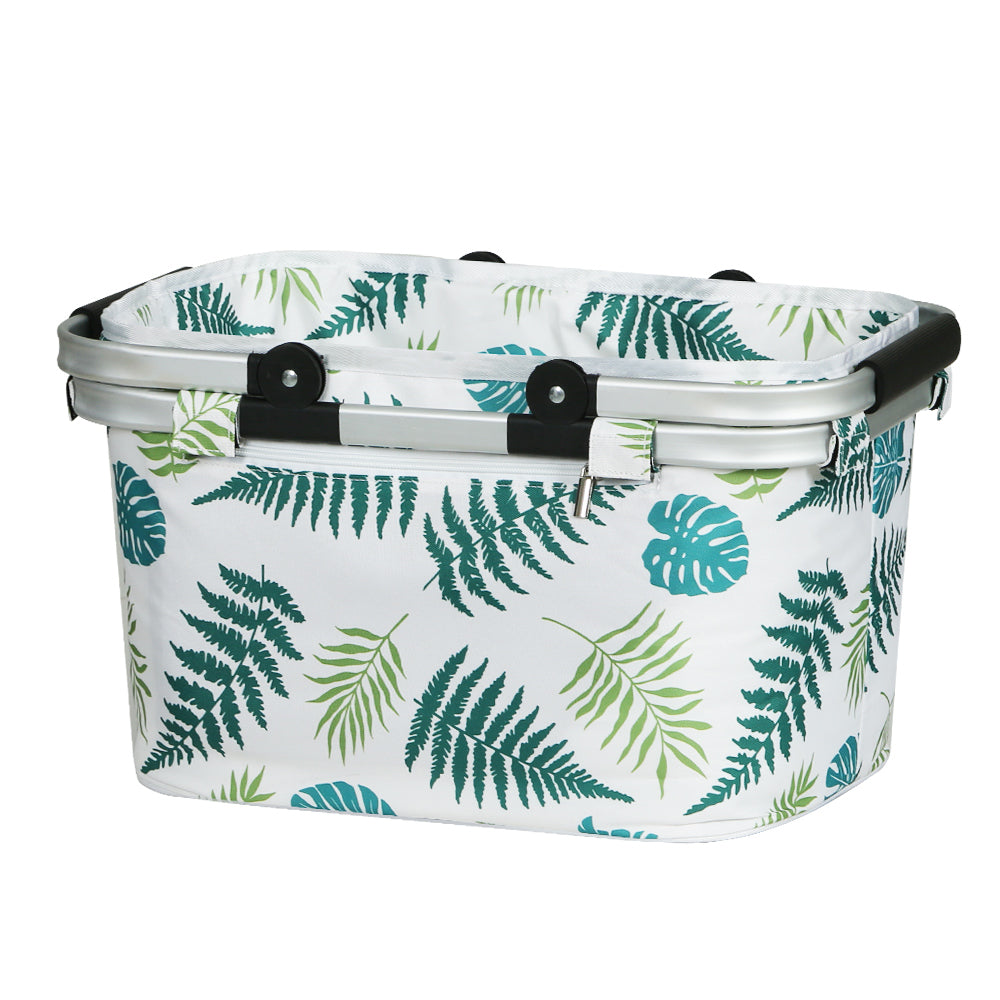 Marlook Picnic Basket Folding Bag Hamper Insulated Food Storage
