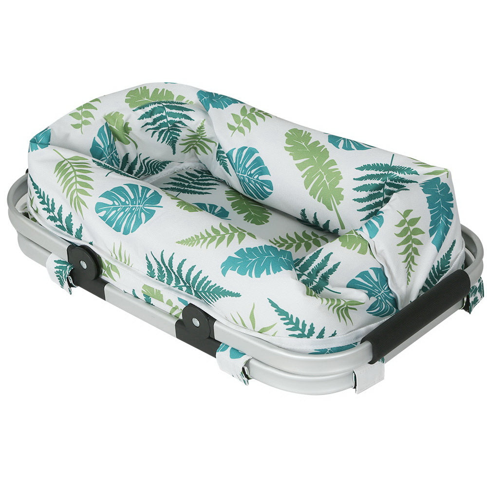 Marlook Picnic Basket Folding Bag Hamper Insulated Food Storage