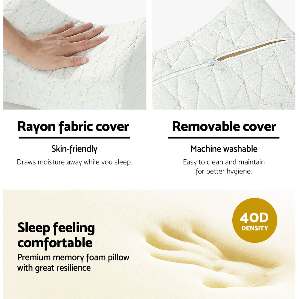 Marlook Bedding Memory Foam Leg Knee Pillow