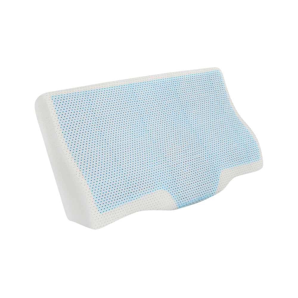 Marlook Bedding Memory Foam Contour Pillow Cool Gel Bamboo Cover