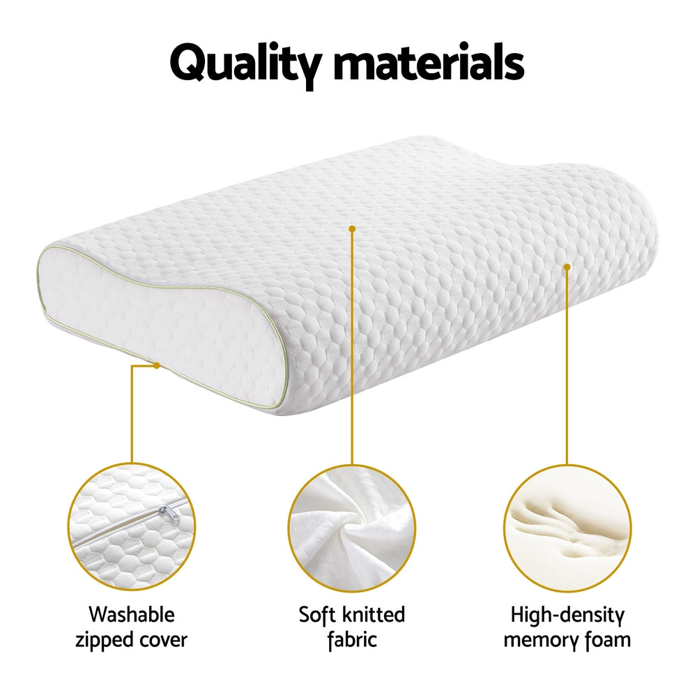 Marlook Memory Foam Pillow Contour Neck