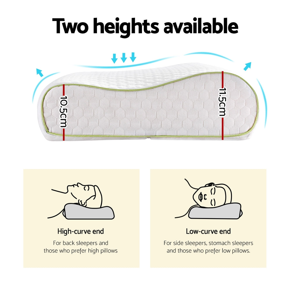 Marlook Memory Foam Pillow Contour Neck