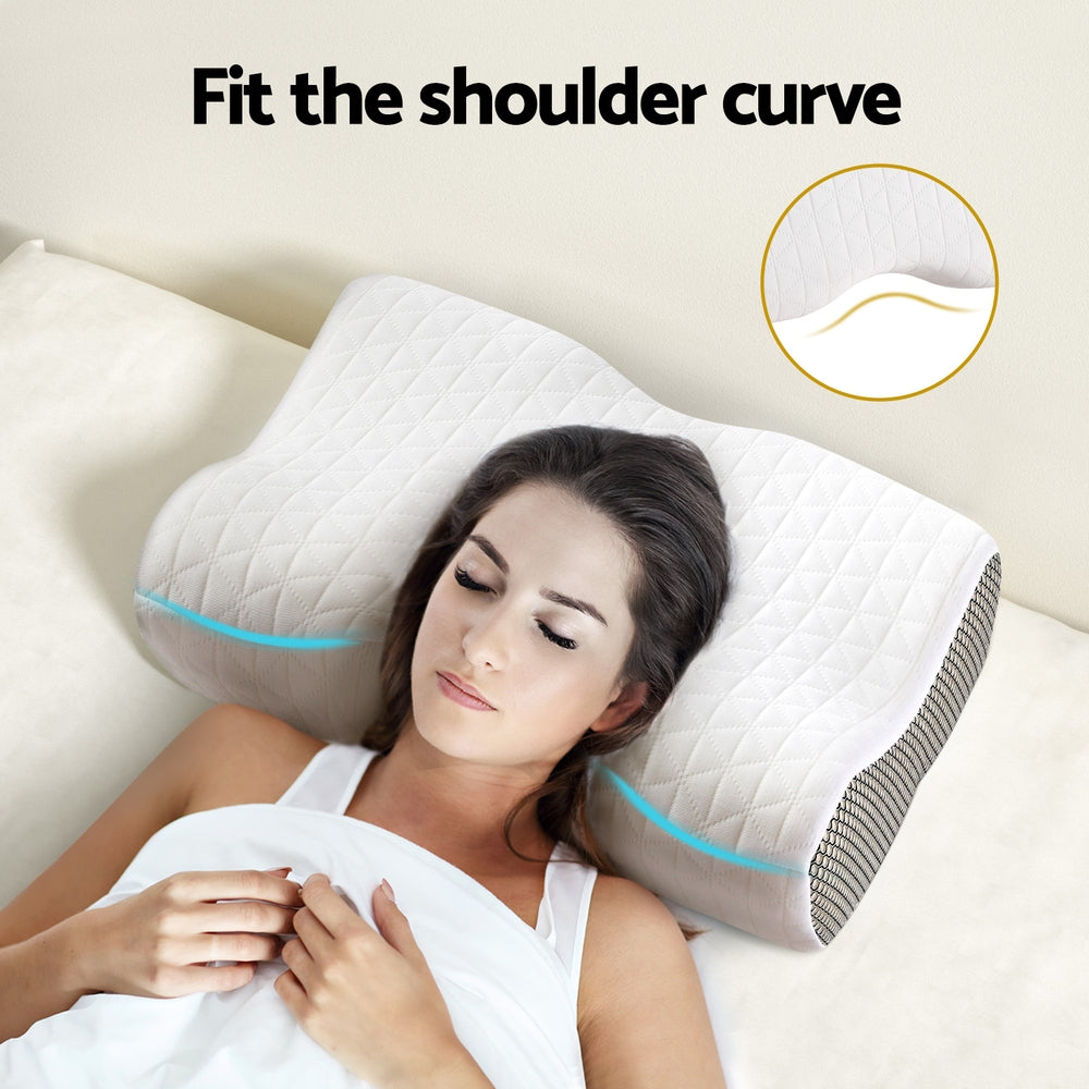 Marlook Memory Foam Pillow Contour Neck