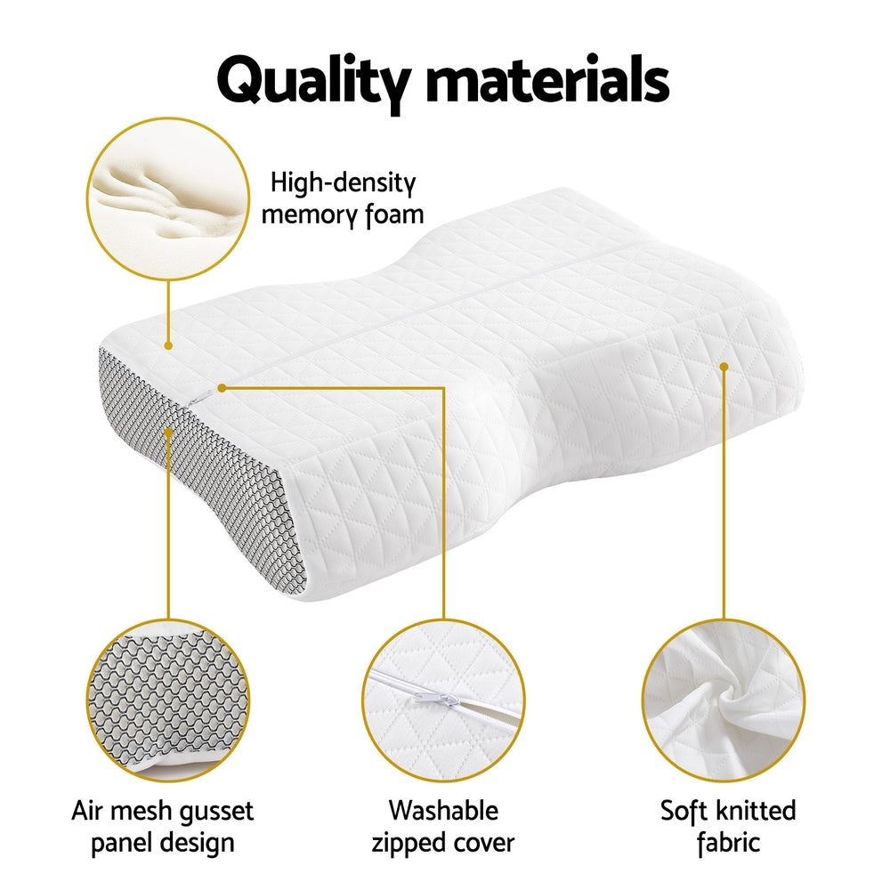 Marlook Memory Foam Pillow Contour Neck