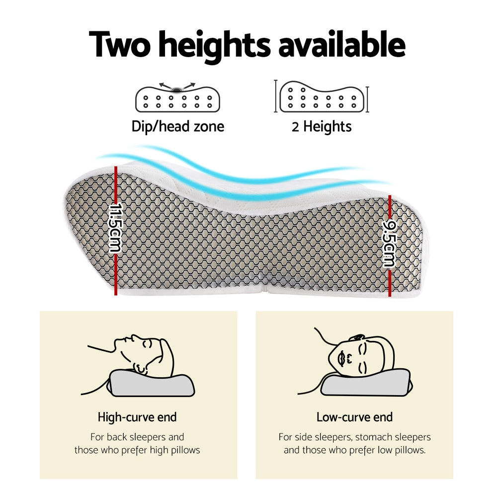 Marlook Memory Foam Pillow Contour Neck