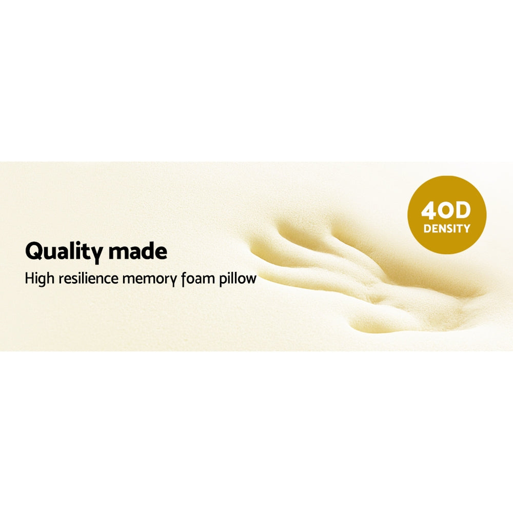 Marlook Bedding Memory Foam Neck Roll Pillow Bamboo Cover
