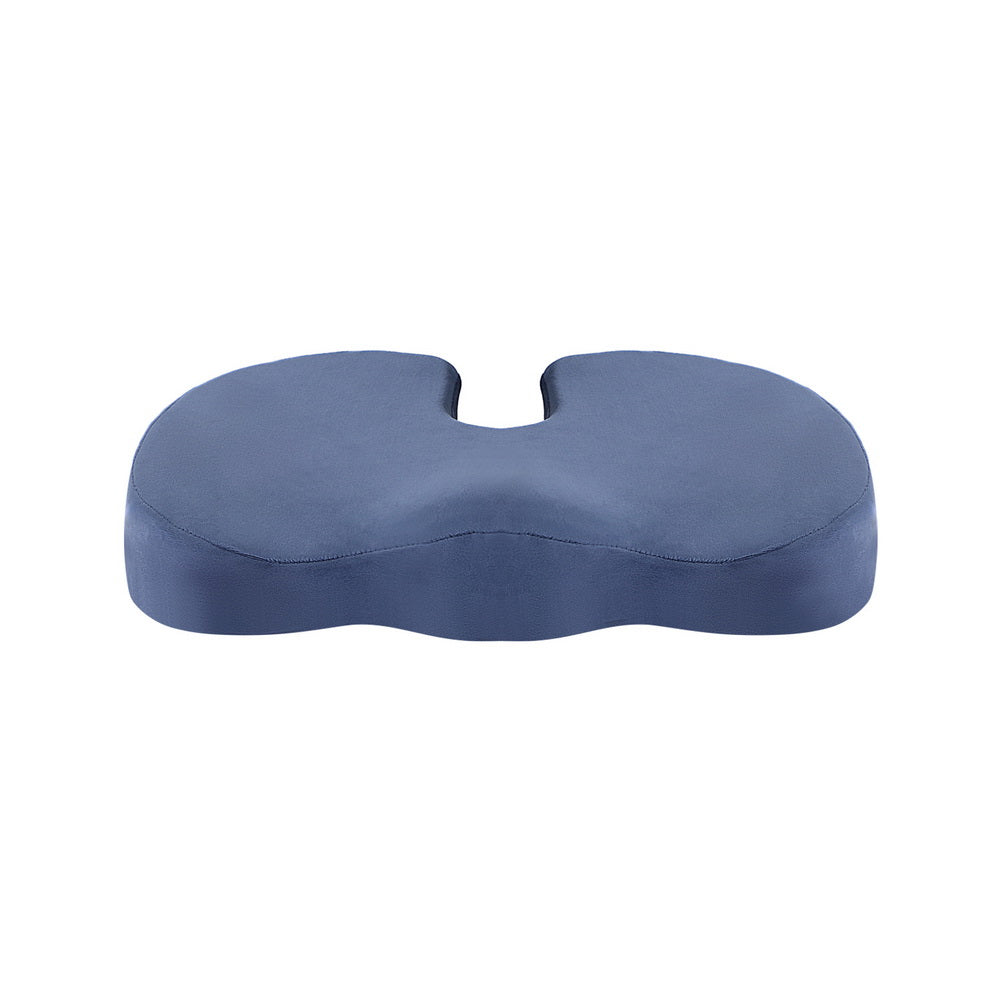 Marlook Bedding Seat Cushion Memory Foam Pillow Back Pain Relief Chair Pad Blue