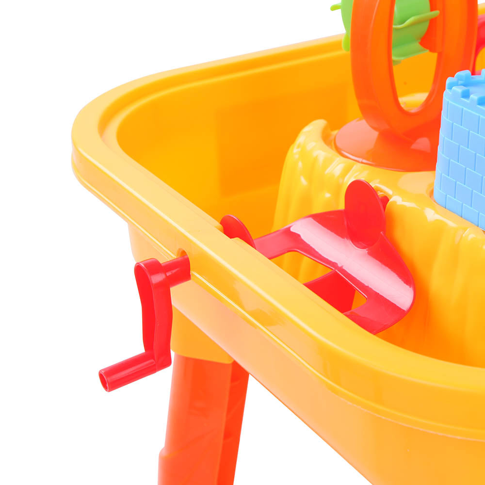 Marlook Kids Sandpit Pretend Play Set Sand Water Table Chair Outdoor Beach Toy