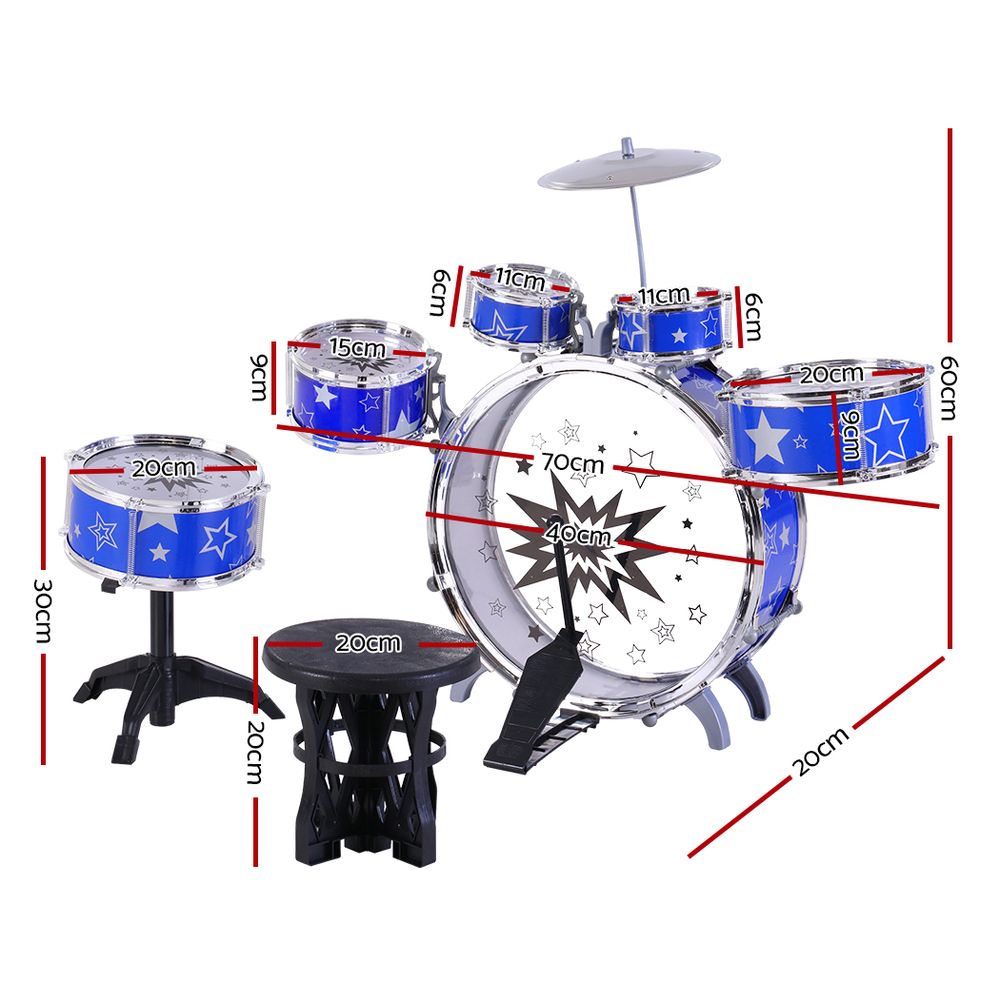 Marlook 11 Piece Kids Drum Set