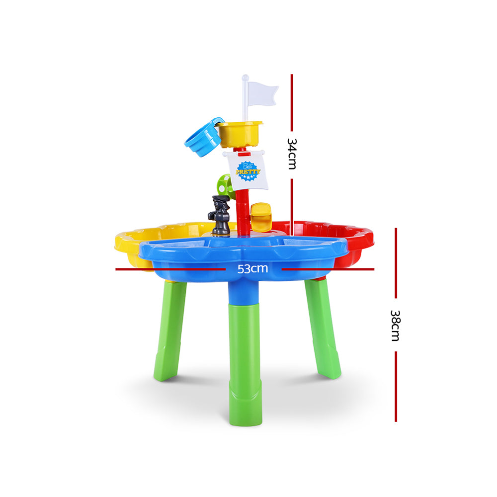 Marlook Kids Sandpit Pretend Play Set Outdoor Sand Water Table Beach Toy