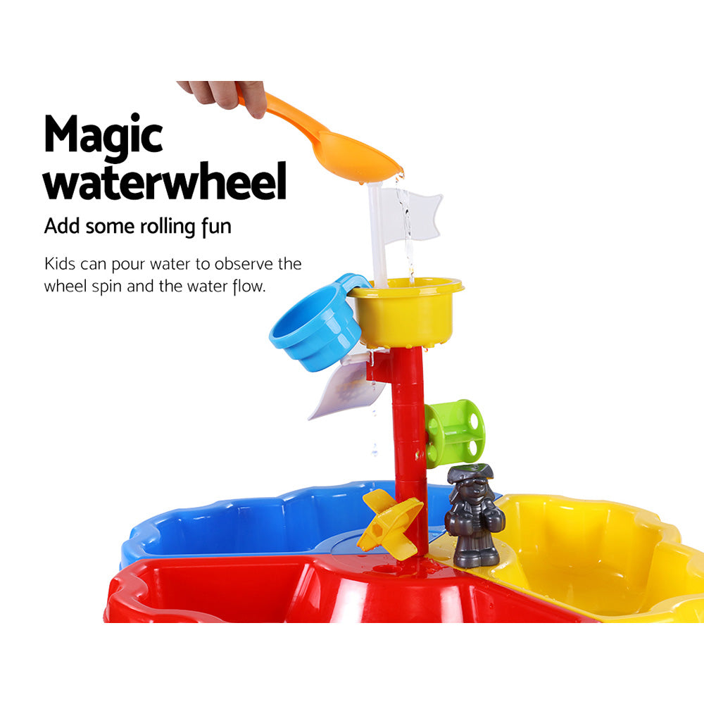 Marlook Kids Sandpit Pretend Play Set Outdoor Sand Water Table Beach Toy