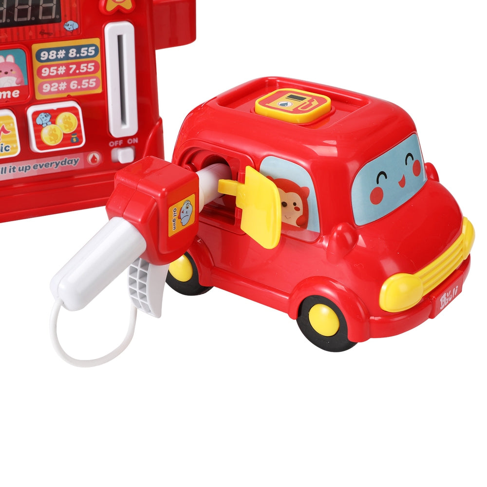 Marlook Kids Gas Petrol Station Pumper Pretend Play Toys Car Music Card Playset