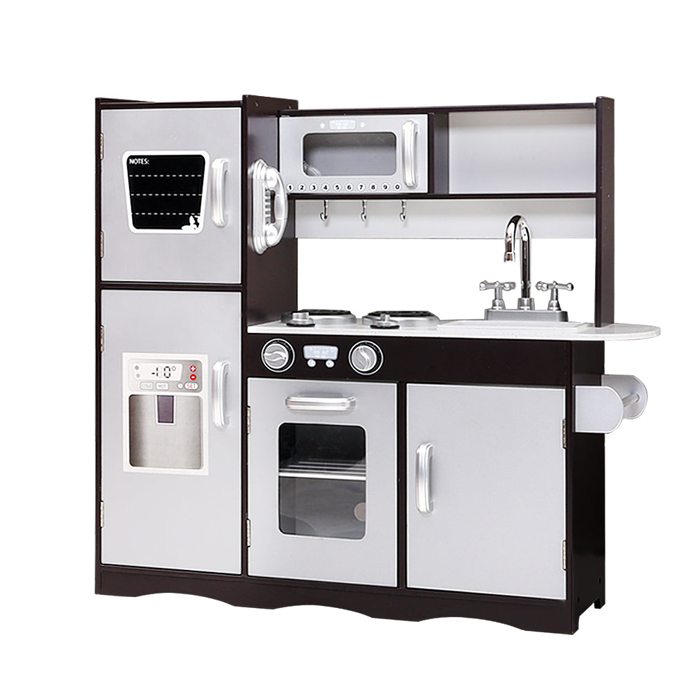Marlook Kids Kitchen Play Set Wooden Pretend Toys Cooking Children Stove Fridge