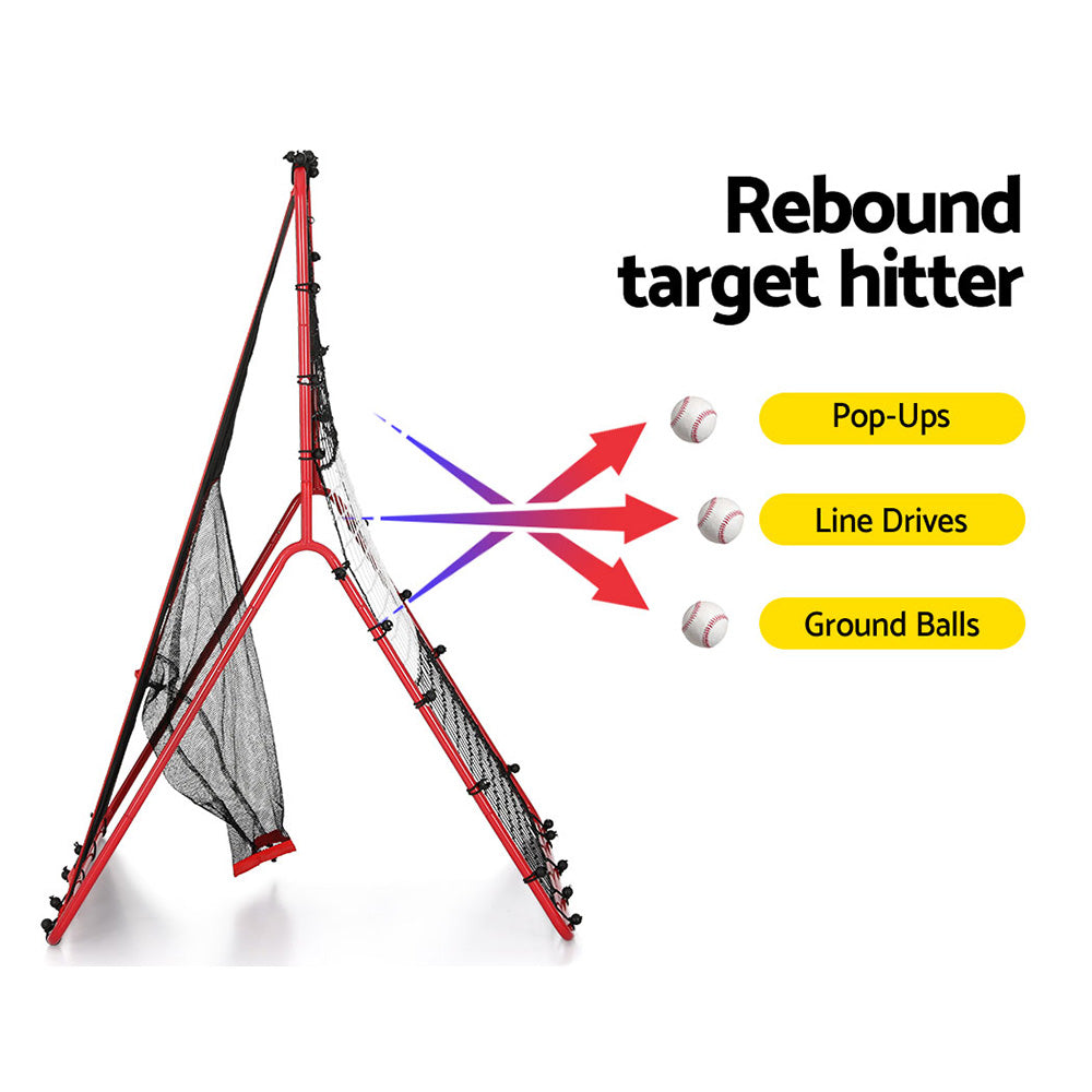 Marlook Baseball Net Rebound Pitching Kit Target Hitter 2 in 1 Training Aid