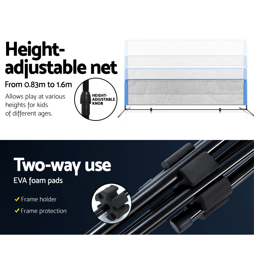 Marlook 4m Badminton Tennis Net Portable Volleyball Kit Adjustable Height