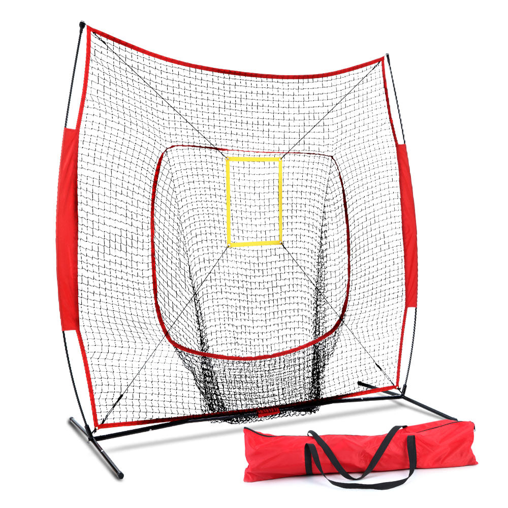 Marlook 7ft Baseball Net Pitching Kit with Stand Softball Training Aid Sports
