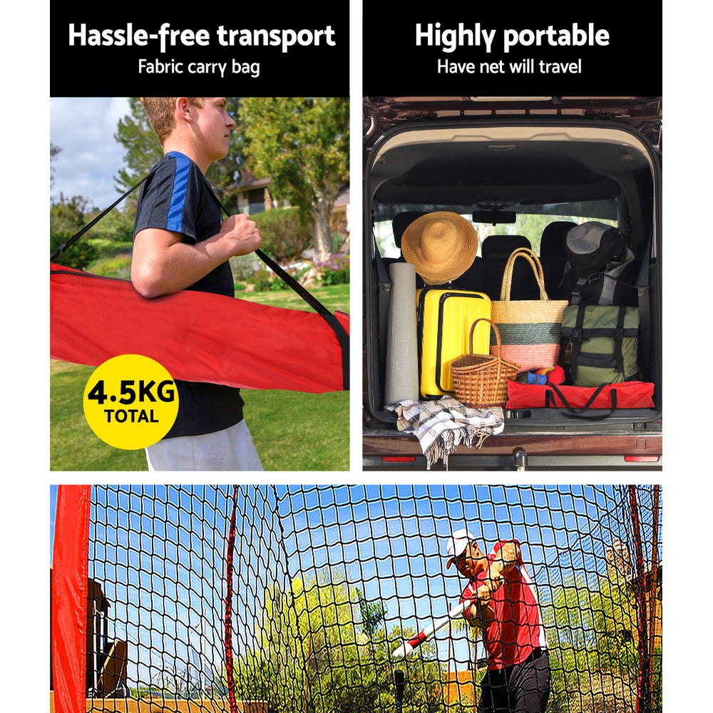 Marlook 7ft Baseball Net Pitching Kit with Stand Softball Training Aid Sports