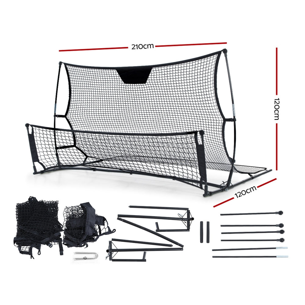 Marlook 2.1m Football Soccer Net Portable Goal Net Rebounder Sports Training