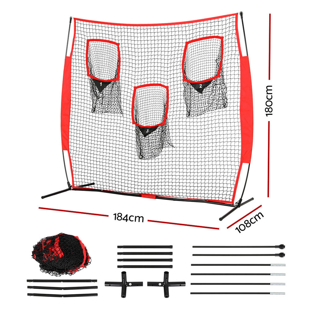 Marlook 1.8m Football Soccer Net Portable Goal Net Training 3 Target Zone