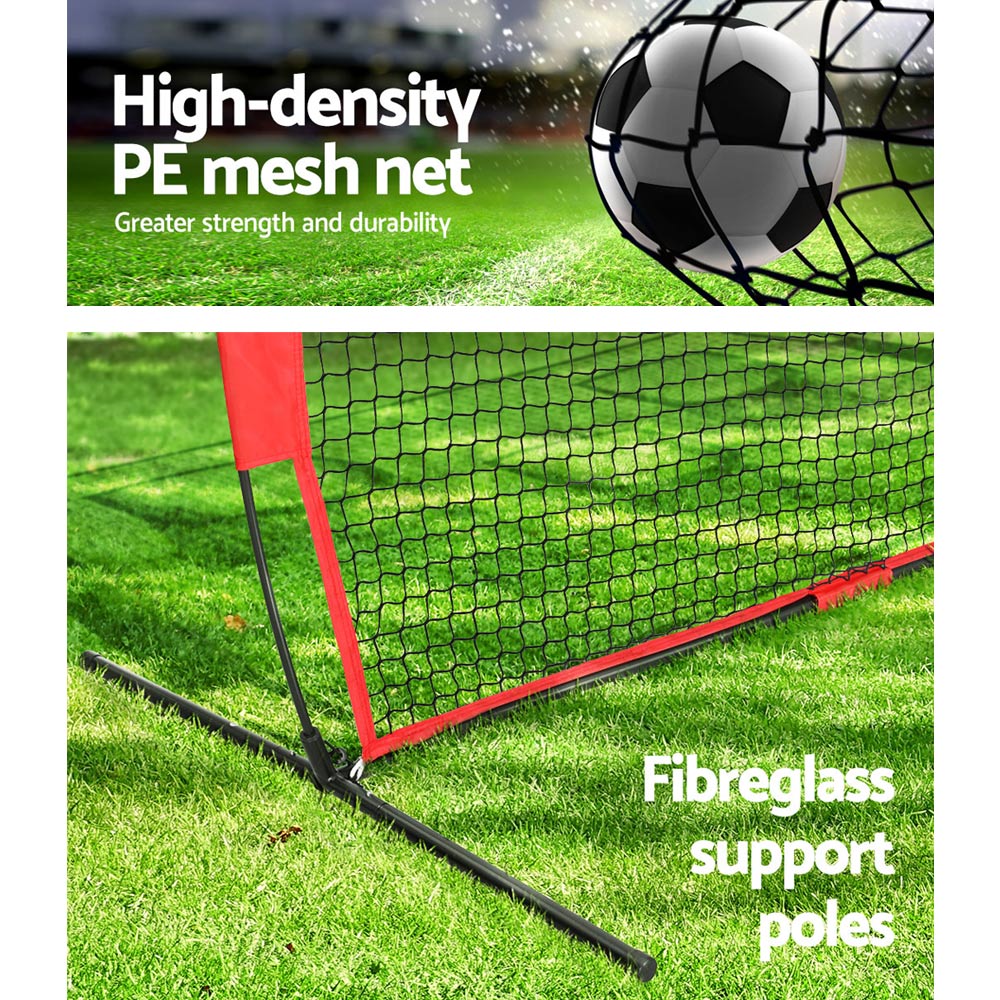 Marlook 1.8m Football Soccer Net Portable Goal Net Training 3 Target Zone