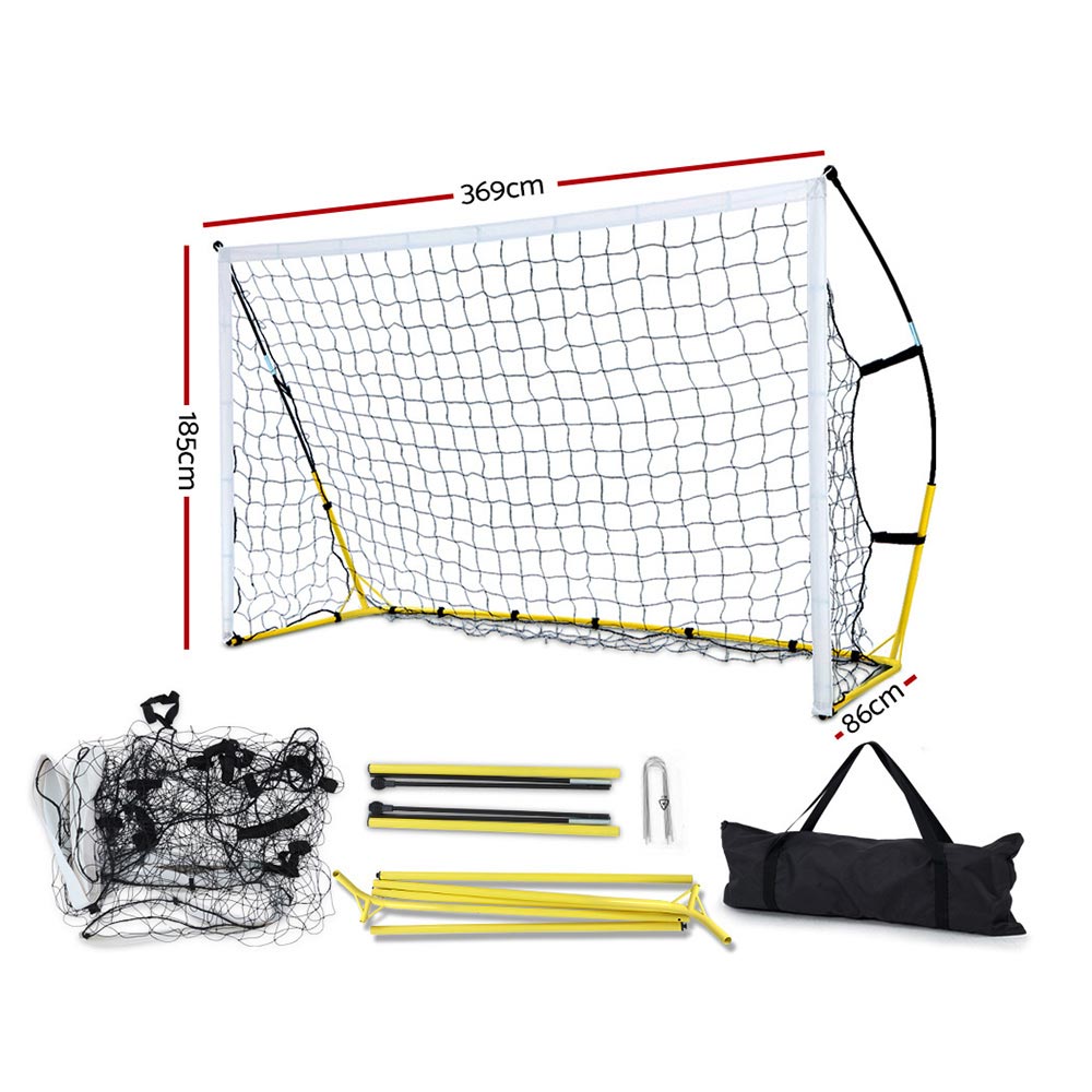 Marlook 3.6m Football Soccer Net Portable Goal Net Rebounder Sports Training