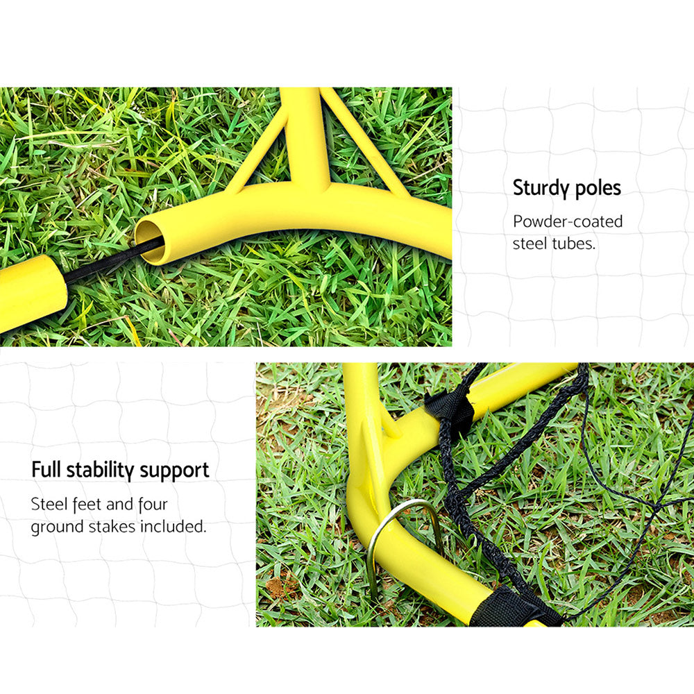 Marlook 3.6m Football Soccer Net Portable Goal Net Rebounder Sports Training
