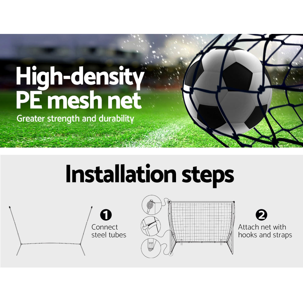 Marlook 3.6m Football Soccer Net Portable Goal Net Rebounder Sports Training