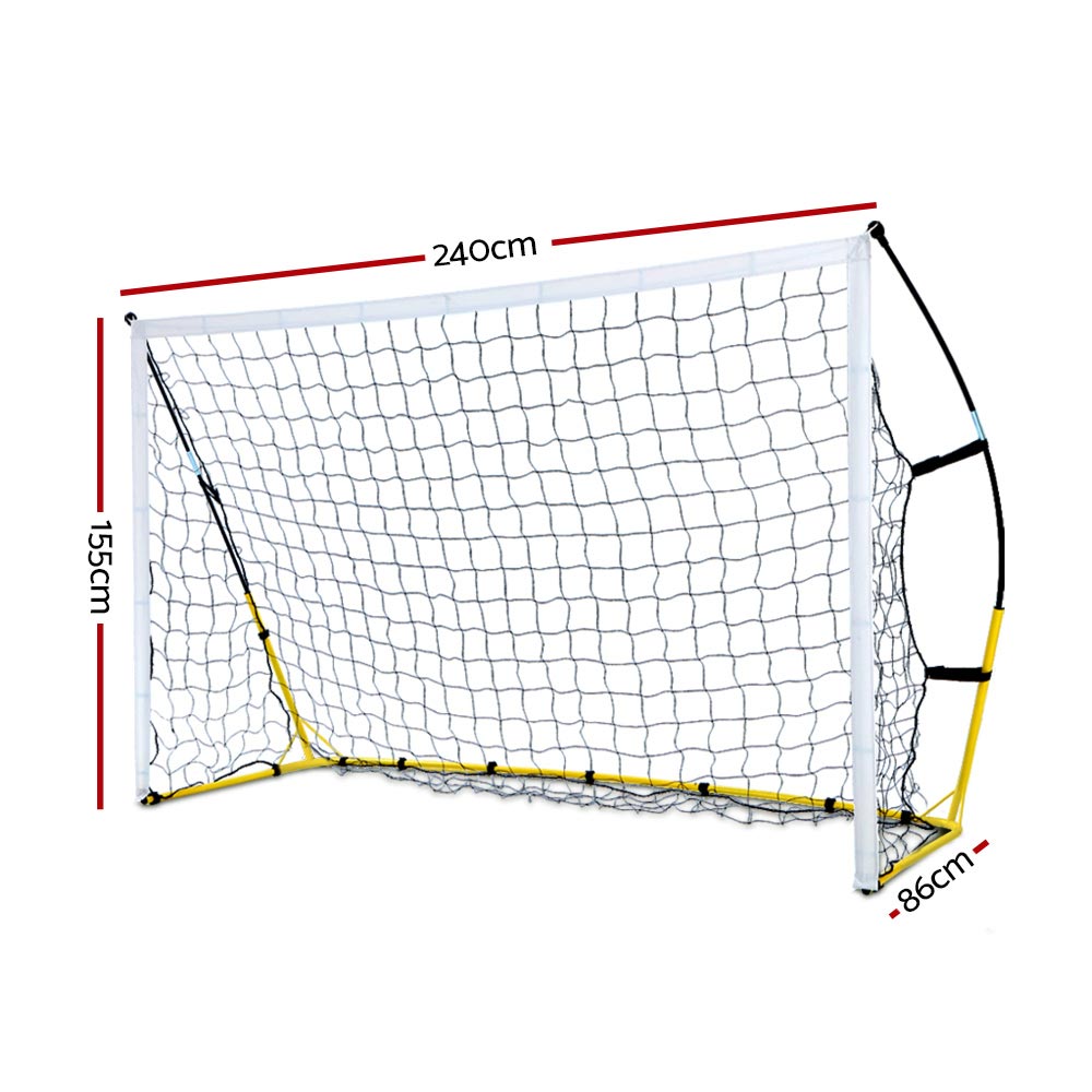 Marlook 2.4m Football Soccer Net Portable Goal Net Rebounder Sports Training