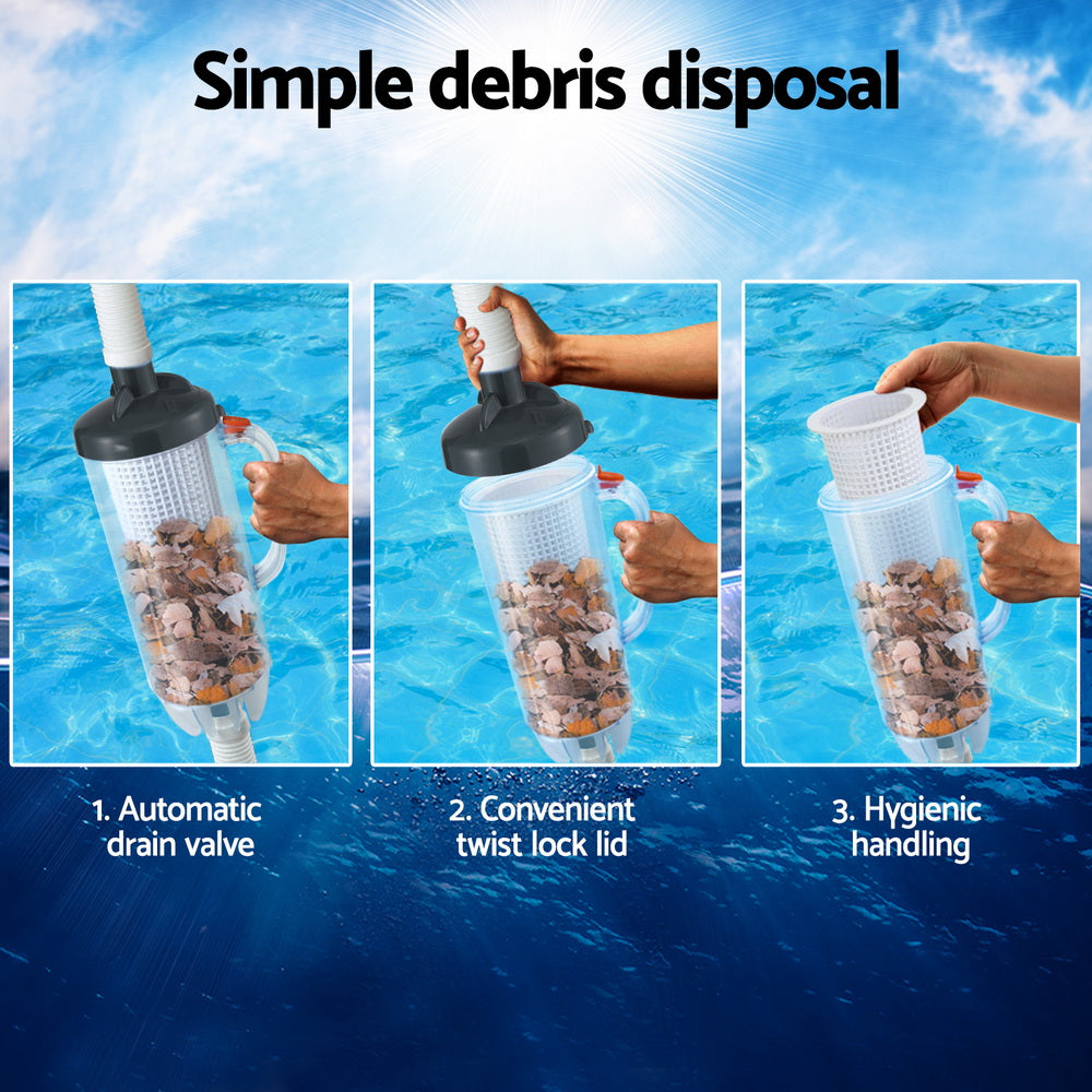 Marlook Pool Leaf Canister Cleaner Suction Catcher In-ground Swimming Pools