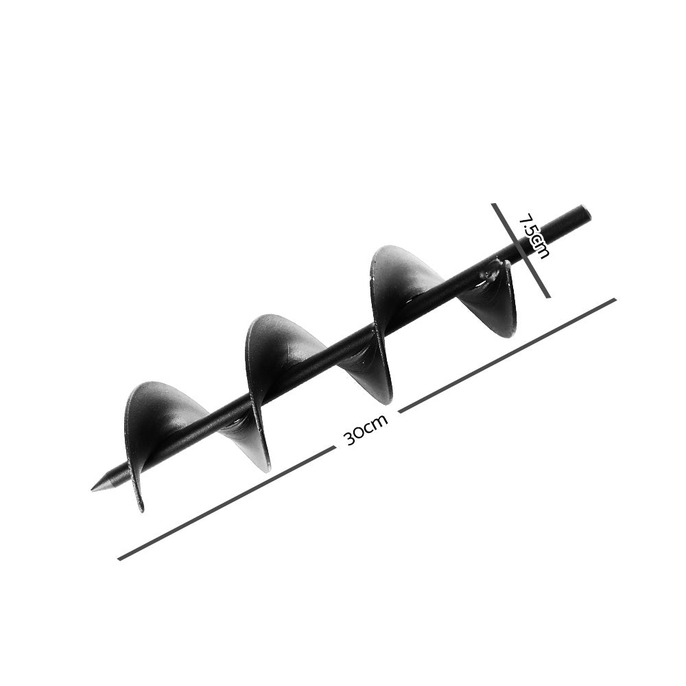 Marlook Power Garden Auger Small Earth Planter 75 X 300MM Black