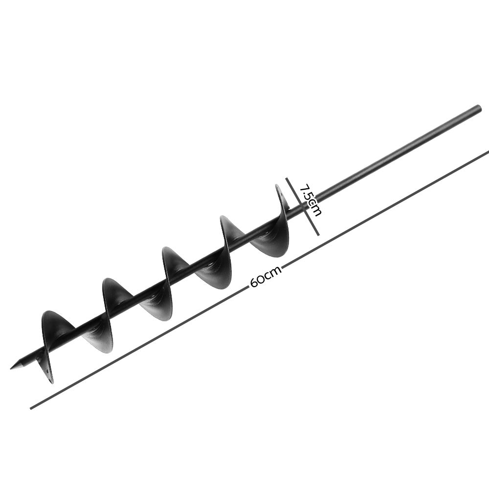Marlook Power Garden Auger Small Earth Planter 75 X 600MM Black