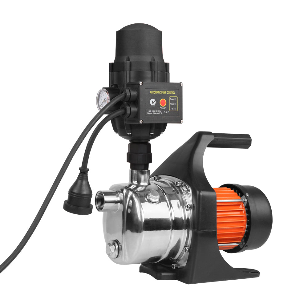 Marlook Garden Water Pump High Pressure 800W Tank Rain Farm Irrigation House Black