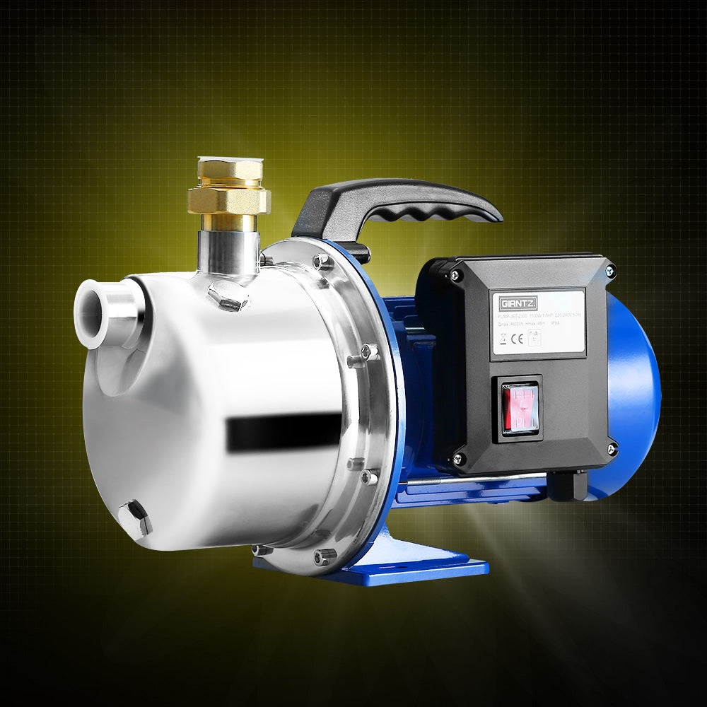 Marlook Garden Water Jet Pump High Pressure 1100W Tank Rain Farm Irrigation House