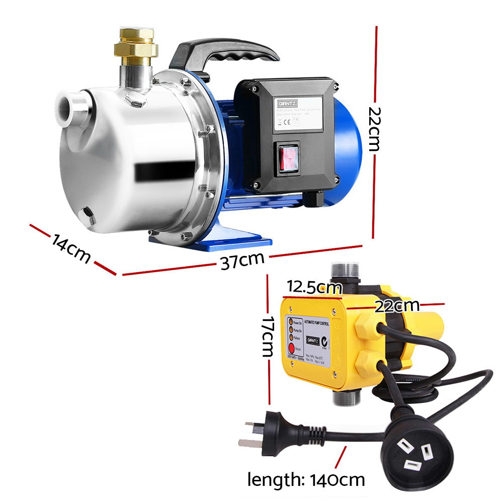 Marlook Garden Water Pump Jet High Pressure Controller Stage Irrigation 4600L/H