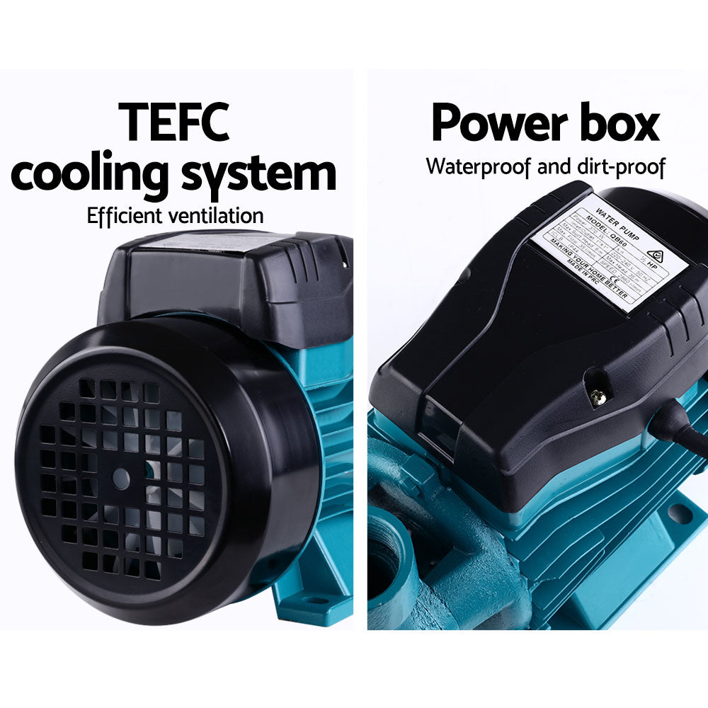 Marlook Peripheral Water Pump Garden Boiler Car Wash Auto Irrigation QB60 Black