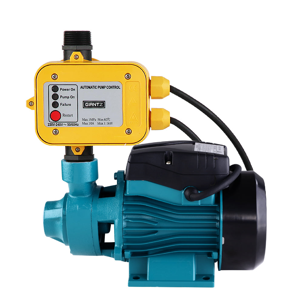 Marlook Peripheral Water Pump Garden Boiler Car Wash Electric Irrigation QB60 Yellow