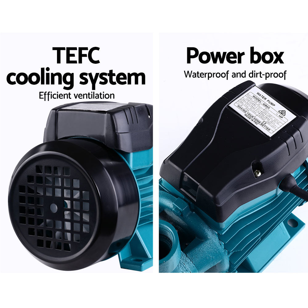 Marlook Peripheral Water Pump Garden Boiler Car Wash Electric Irrigation QB60 Yellow