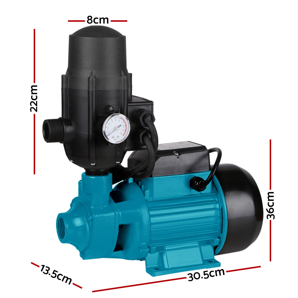 Marlook Peripheral Water Pump Garden Boiler Car Wash Auto Irrigation QB80 Black