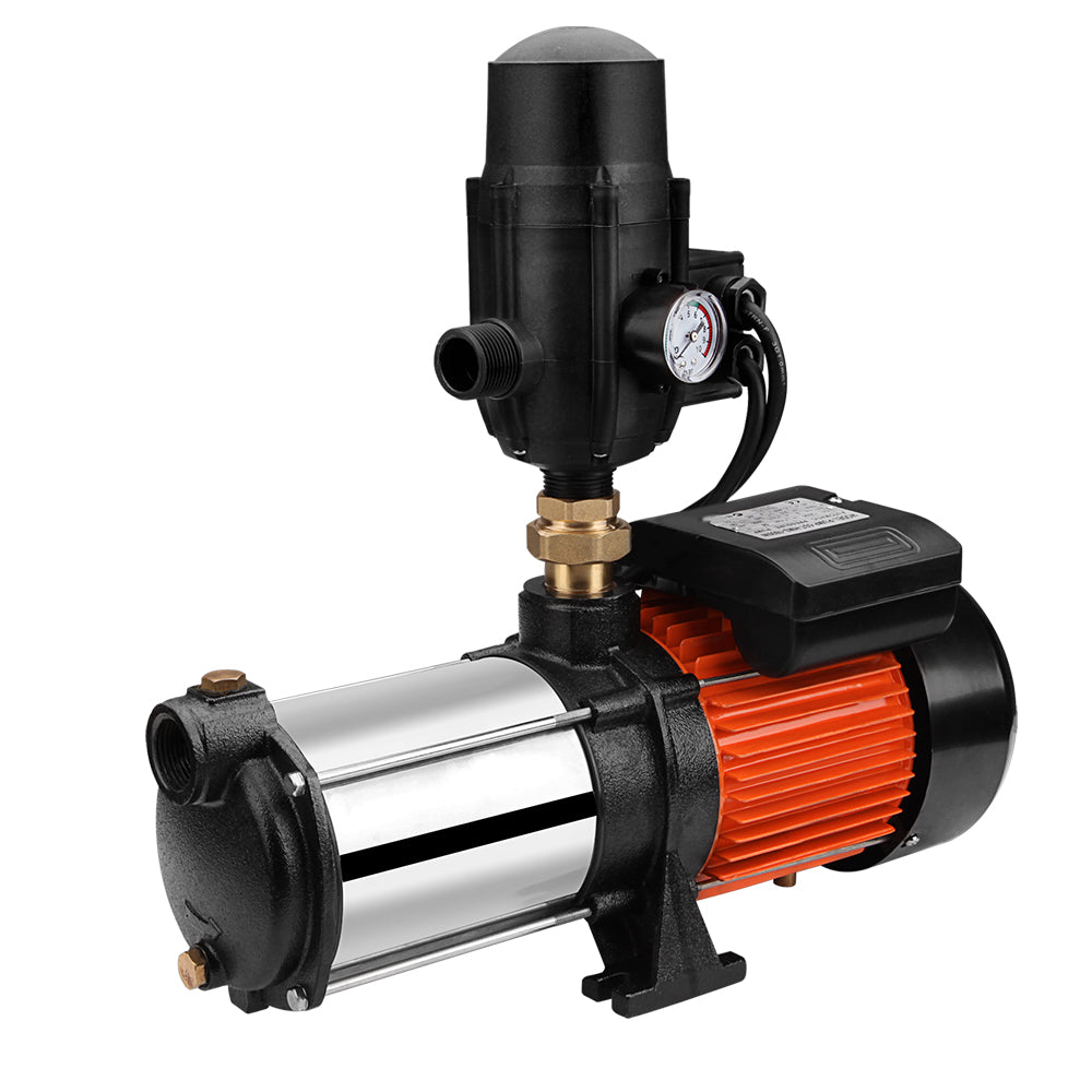 Marlook Garden Water Pump High Pressure 1800W Multi Stage Tank Rain Irrigation Black